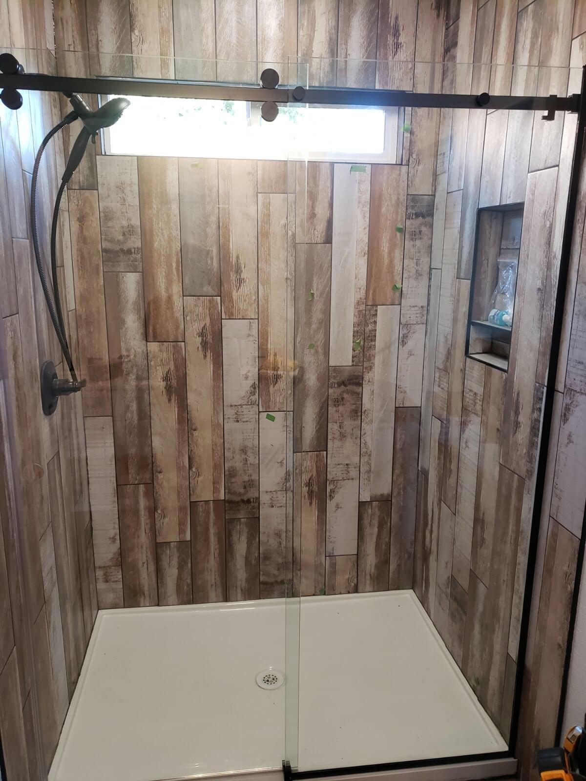 Frameless Barn door